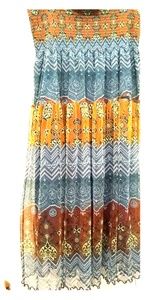 Lapis Metric print skirt